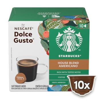 Imagem de Starbucks House Blend Americano By Nescafé Dolce Gusto, 1 caixa com 10 cápsulas