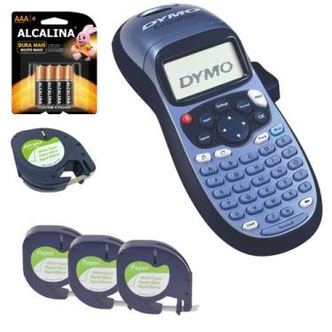 Imagem de Rotulador Eletrônico Letratag Lt100h AZUL Com 4 Fita 4 Pilha - DYMO
