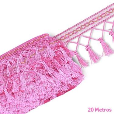 Imagem de Pingente De Seda Tassel - Fita- Rosa Chiclete - Nº: 140 C/20M- Nybc