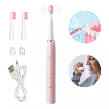 Imagem de Escova De Dente Higiene Elétrica Vibratória Recarregável Vibra Bocal D