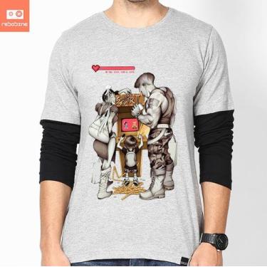 Imagem de Camiseta Street Fighter Games Retro 100% Algodão Camisa - Tee Geek, Ci