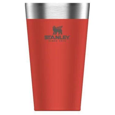 Imagem de Copo térmico de cerveja stanley flame red 473ml
