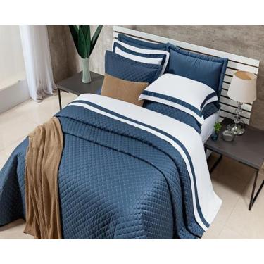 Imagem de Cobre Leito Solteiro King Laisa Bordado 400 Fios 100% Algodão Egípcio 