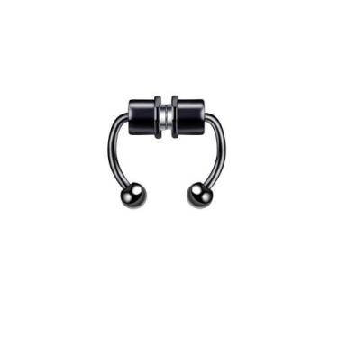 Imagem de 1 Piercing De Nariz Falso Argola Magnética Em Aço Inoxidável 316L Com 