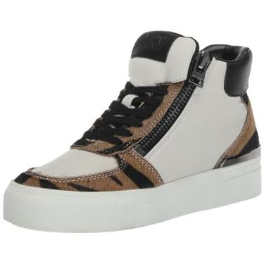 Imagem de DKNY Tênis feminino Cindell-Hightop, Pebble/Blk, 34