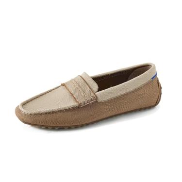 Imagem de Rothy's Sapato masculino sem cadarço The Driving Loafer, casual, feito de garrafas de plástico reciclado e lavável na máquina, Canyon Brown, 47