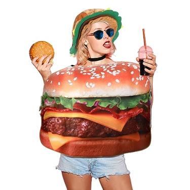 Imagem de Ramede Conjunto de 2 peças de chapéu de batata frita de pelúcia para fantasia de fast food para mulheres e homens, Cor clássica, tamanho �nico