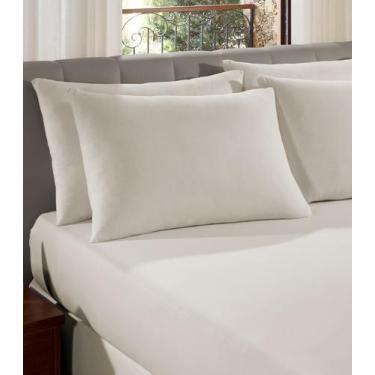 Imagem de Fronha Avulsa Premium Fio Penteado Lisa Vivaldi Off White, UN, Off Whi