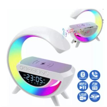 Imagem de Luminária Bluetooth Inteligente Carregador Sem Fio - Bivolt - BT, Bivo