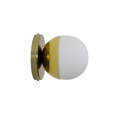 Imagem de Lustre Arandela Bola 12cm Globo Dourado 231 - ILUMINAMUNDO