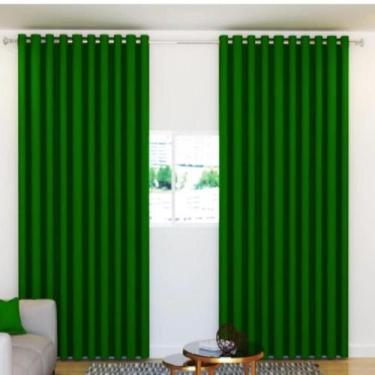 Imagem de Cortina Oxford 2,80 x 1,50 Inibe a Claridade - DH Enxovais, Verde Band