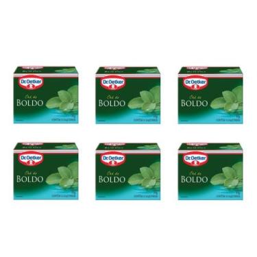 Imagem de 6un Chá de Boldo 10 sachês cada - Dr. Oetker, CHAS ERVAS 10 SACHES