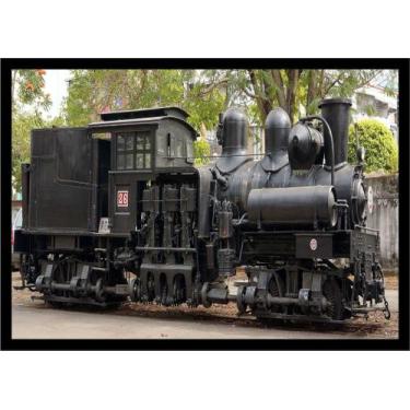 Imagem de Quadro Decorativo Trem Locomotiva Máquinas A Vapor Salas Quartos Escri