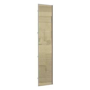 Imagem de Porta para Closet com Vidro Reflecta Bronze 50cm com Puxador Perfil Ch