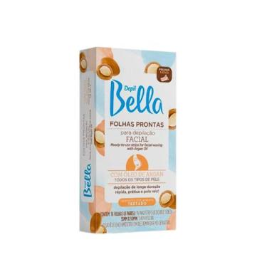 Imagem de Folhas Depil Bella Depilação Facial Óleo de Argan 16 unid