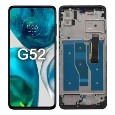 Imagem de Tela Display Lcd Touch Para Moto G52 5g Com Aro Nacional - Inova