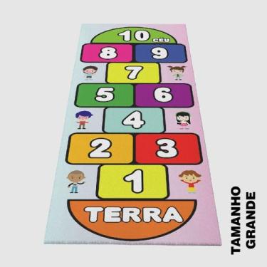 Imagem de Tapete Amarelinha Infantil Em Lona Grande Resistente - Final Decor