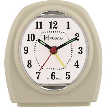 Imagem de Despertador Quartz Marfim Herweg 2633