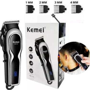 Imagem de Máquina Kemei Km-119 Profissional Sem Fio Display - LIPPIN
