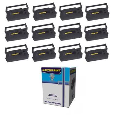 Imagem de 12 x Fitas Para Impressora Citizen Dp600 Bematech Mp20ci Cor Da Tinta 