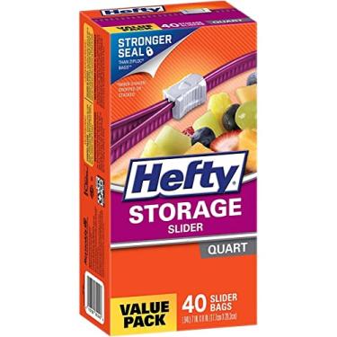 Imagem de Hefty Sacos de armazenamento deslizante, 40 unidades