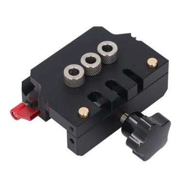 Imagem de Gabarito de Cavilha Autocentrante, Kit de Gabarito de Cavilha Autocentrante Com 6 Buchas e Brocas de 3 Tamanhos, Localizador Profissional de Guias de Broca para Ferramentas d