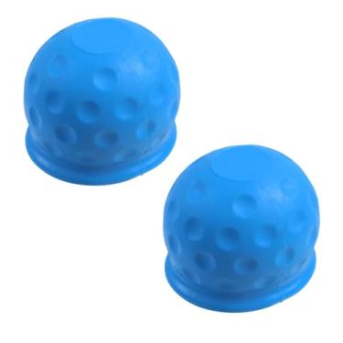 Imagem de Modengzhe Capa de engate de reboque, protetor de engate de reboque impermeável de borracha em forma de bola de 5 cm, protetor de bola de engate de reboque durável à prova de poeira universal, pacote