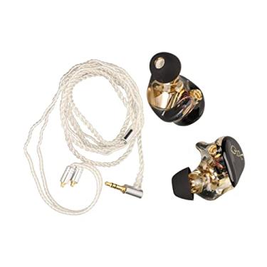 Imagem de Fones de Ouvido Com Fio Com Aph It, Cabo X Removível, Agudos Nítidos e Graves Potentes - Ideais para Amantes de Música e Profissionais (Cabo Branco)