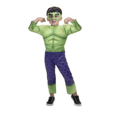 Imagem de Spidey Amazing Friends Hulk Costume Toddler Size Dress Up Superhero Marvel (2T, Green)