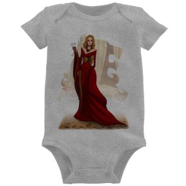 Imagem de Body Bebê Cersei Lannister Art - Foca na Moda, Cinza, P