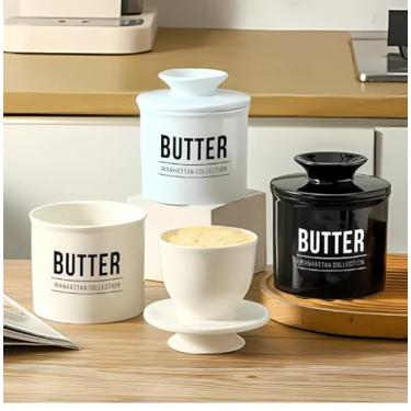 Imagem de HAUSKRAFT - Manteigueira Francesa Branca 10cm