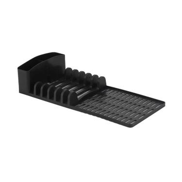 Imagem de Escorredor de Louça Dasplast Slim em Plástico Preto