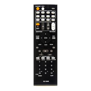 Imagem de Controle remoto de substituição RC-764M 24140764 compatível com receptor Onkyo A/V Surround Home Theater TX-SR508 HT-S5300 HT-S7300 HT-S6300 HTS5300B HT-R580 UP-A1 HTP-780 HTP-680 HTP-680 HTP-680 580