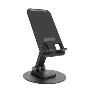 Imagem de Suporte celular tablet base metálica e giratória - Supdob, Preto