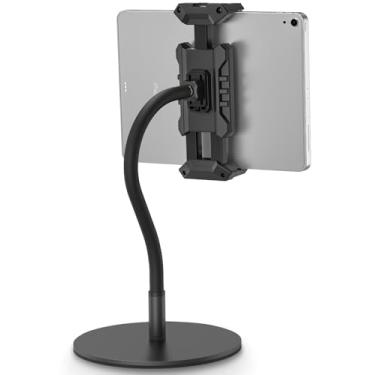Imagem de JUBOR Suporte de tablet para mesa, suporte ajustável de pescoço de ganso com rotação de 360° para iPad Pro/Air/Mini, Kindle Fire Hd, Galaxy Tabs e todos os tablets e smartphones de 4,7 a 13,5