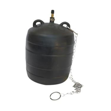 Imagem de IEUDNS Balão de plugue de tubo inflável, plugue de teste de encanamento pneumático com corrente com corrente e alça para o cano de drenagem de esgoto do, para Dn150 Dn160