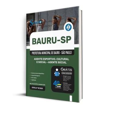 Imagem de Apostila Prefeitura de Bauru - SP  - Agente Esportivo, Cultural e Soci