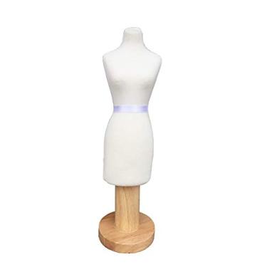 Imagem de Fêmea Tailors Dummy Mini Escala 1:4 Feminino Costureiras Manequim Forma Manequim Manequim Acessórios Decoração Casa de Bonecas Base de Madeira
