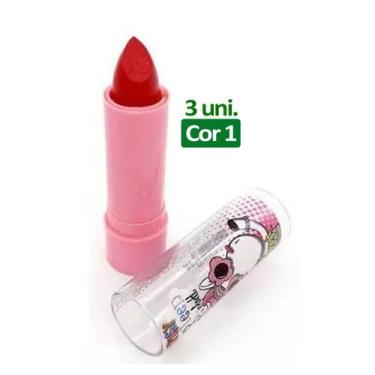 Imagem de Kit 3 Uni Batom Infantil Discoteen Maquiagem Make Crianças - Blessed, 