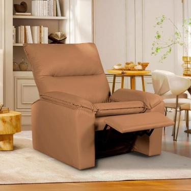 Imagem de Poltrona do Papai Reclinável Copenhagen Corino Caramelo