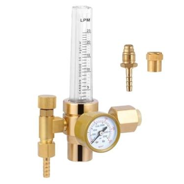 Imagem de Reboot Regulador de gás CO2 Medidor de fluxo completo de cobre Mig Soldagem Válvulas reguladoras de gás acessório de soldagem para máquina de solda Mig Tig