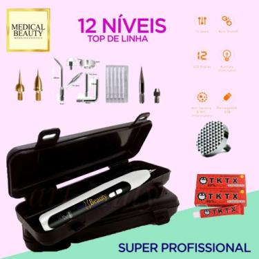 Imagem de CANETA DE PLASMA MEDBEAUTY - ANVISA - branca, Branco, Bivolt