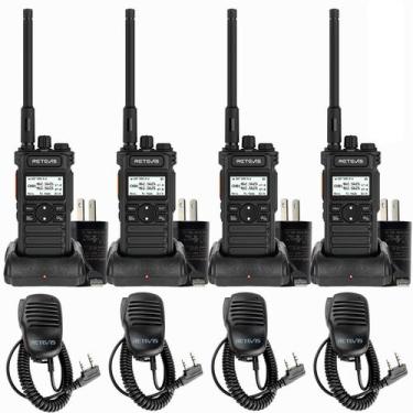 Imagem de (RT86 de 2ª geração) Walkie Talkies Retevis RT86S com microfone de omb