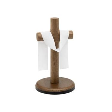 Imagem de Crucifixo Cruz de Mesa e Parede Jesus Ressuscitado Madeira 13 cm
