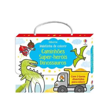 Imagem de Caminhões, Super Heróis Dinossauros: Maletinha De Colorir