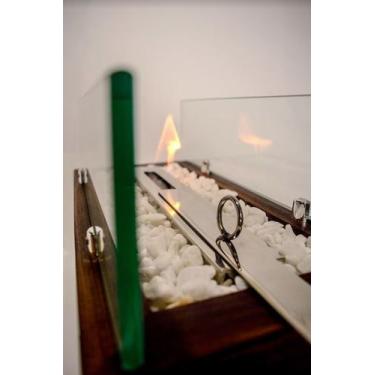 Imagem de Lareira Ecológica Madeira 4 Queimador Inox 304 - INEMO, Rodízios de si