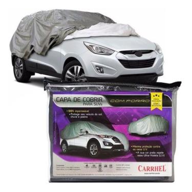 Imagem de Capa cobrir carro gofrada forro parcial para suvs tam xg carrhel 302