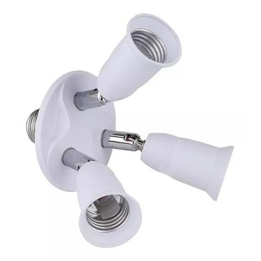 Imagem de lyrlody Adaptador de Lâmpada Splitter Splitter E27 para E27 Conversor de Soquete Com ângulos Ajustáveis ​​para Iluminação de Estúdio de Fotografia Externa Em Interior