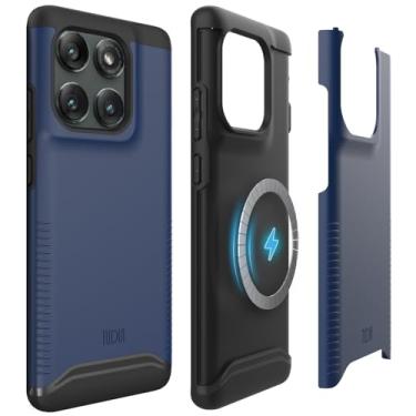 Imagem de TUDIA Capa Merge [de grau militar] projetada para Motorola Edge 2025 5G – [Testada contra quedas] Capa protetora fina resistente à prova de choque de camada dupla para capas Moto Edge 2025 (azul