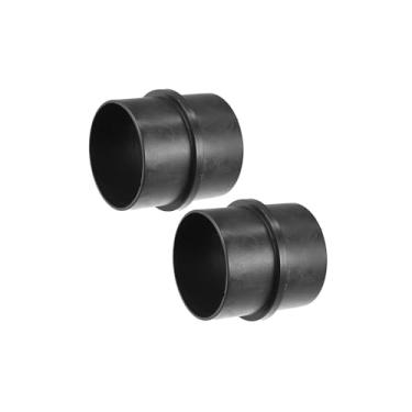 Imagem de VekAuto Conector de duto de duto de junção de ar reto do conector do aquecedor de ar do carro 2,95'' 75 mm OD preto (conjunto de 2) acessórios automotivos